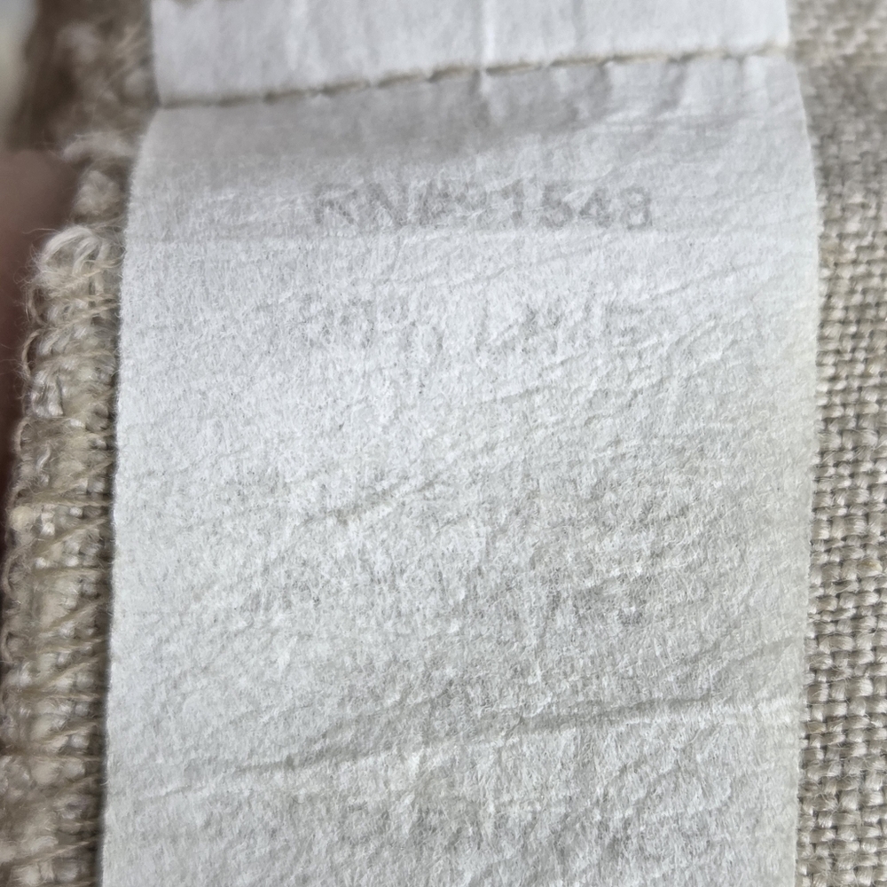 Campaigne Size 6 Stylish Tan Shorts In Linen Textured Fabric - Picture 11 of 11